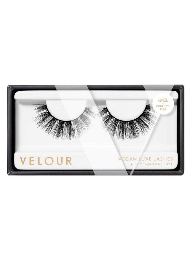 Velour Vegan Luxe Eyelashes Luxurious Natural False Lashes Lightweight Reusable Handmade Fake Lash Extensions Wear Up To 25 Times 100% Vegan Mink Soft And Comfortable All Eye Shapes