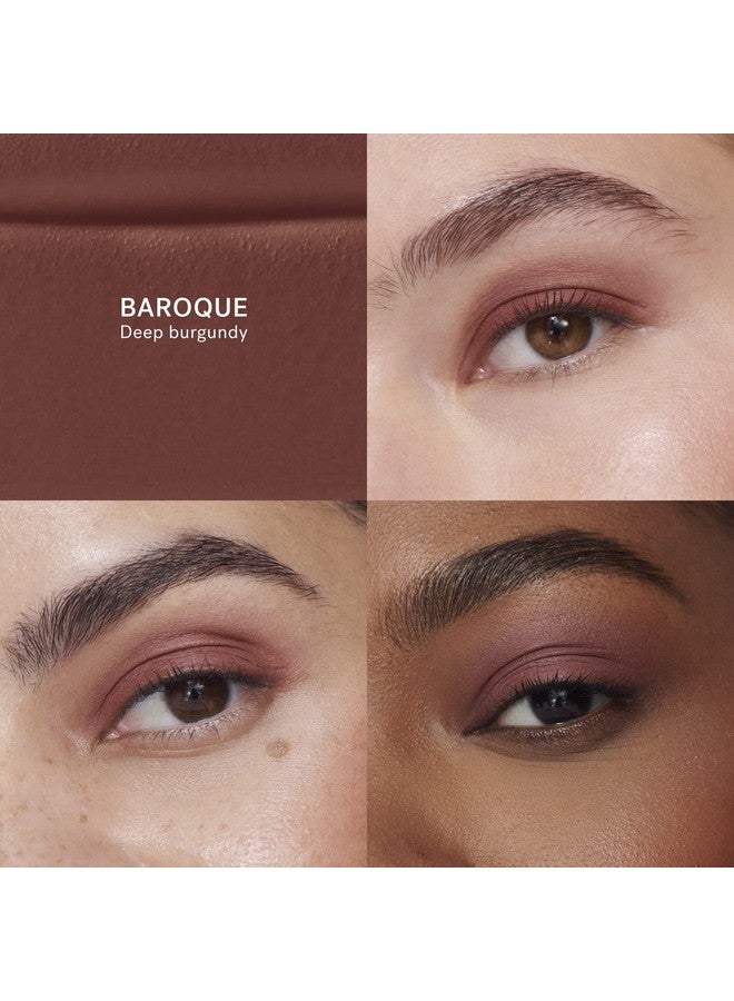 Liquid Powder Matte Eye Tint ; Non Toxic Vegan Cruelty Free Clean Makeup (Baroque Deep Burgundy)