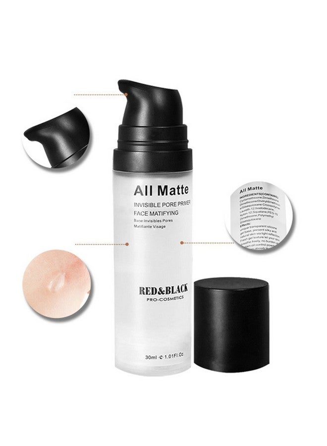 Matte Makeup Base Primer For Face Sacelady Face Primer For Oily Skin Pore Minimizer Oil Control Make Up Primer To Hide Wrinkles And Fine Lines Cruelty Free Cosmetics 1.01Fl Oz