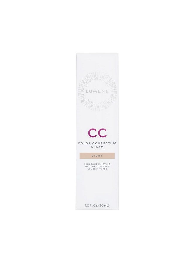 Color Correcting Cc Cream Medium Coverage Lightweight Foundation Redness Reducing Cc Cream Foundation For Even Skin Tone + Naturally Glowing Skin Light (1 Fl Oz)