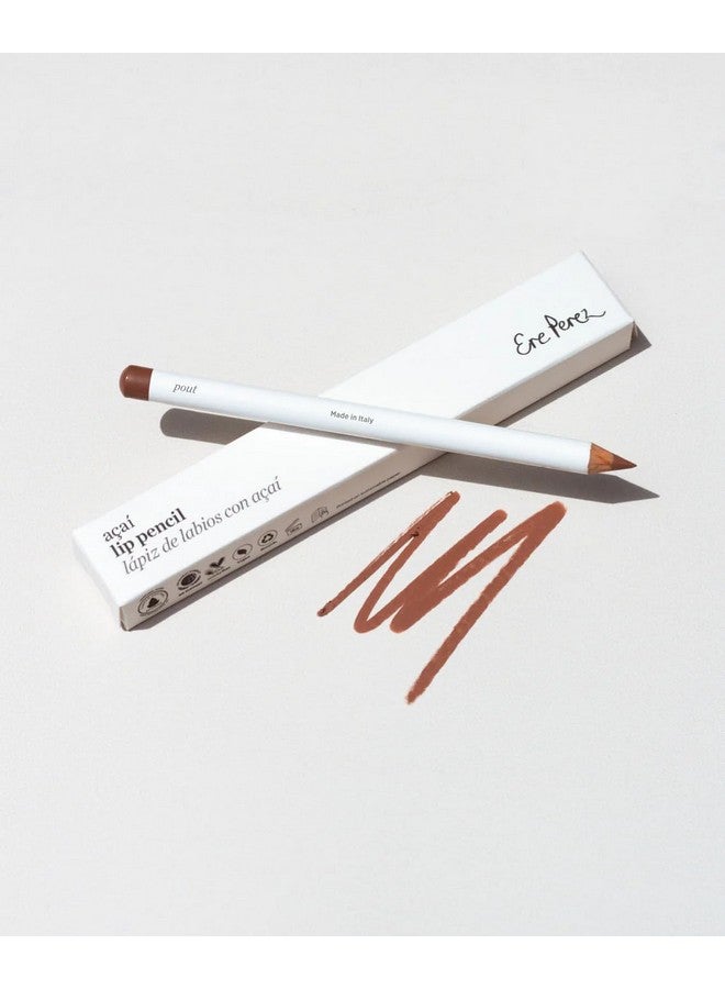 Natural Açaí Lip Pencil ; Vegan Cruelty Free Clean Beauty (Pout)