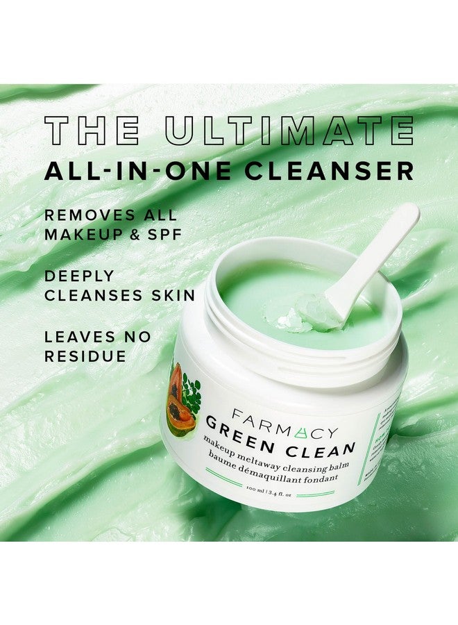 Natural Makeup Remover Green Clean Makeup Meltaway Cleansing Balm Cosmetic Travel Size 1.7 Oz