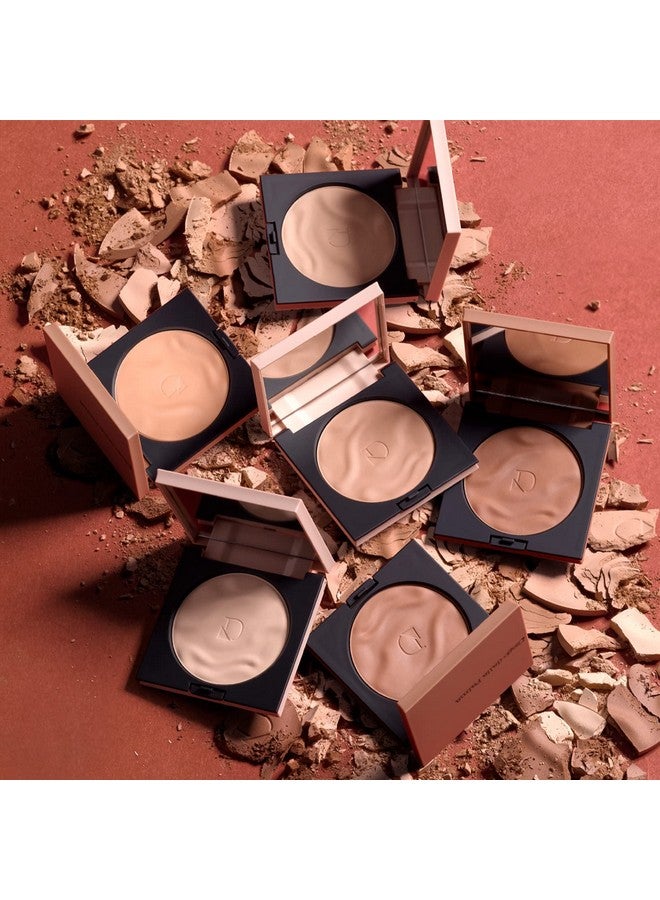 Nudissimo Hydra Butter Compact Powder Rich Buttery Texture Light Coverage Silky Formula Infused With Mango Butter Cocoa Butter Matte Non Chalky Finish Shade 40 0.4 Oz