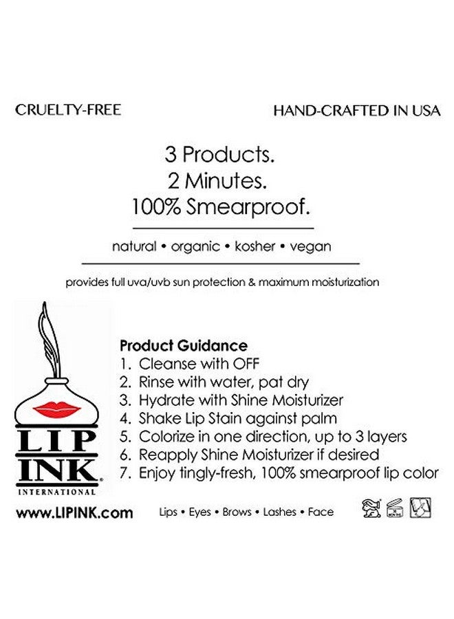 Liquid Lip Color Lipstick Lava Red (Red) ; Natural & Organic Makeup For Women International ; 100% Organic Kosher & Vegan