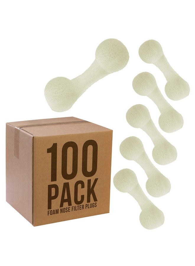 Pack Of 100 Disposable Nose Filter Plugs (Used For Sunless Airbrush Spray Tanning)