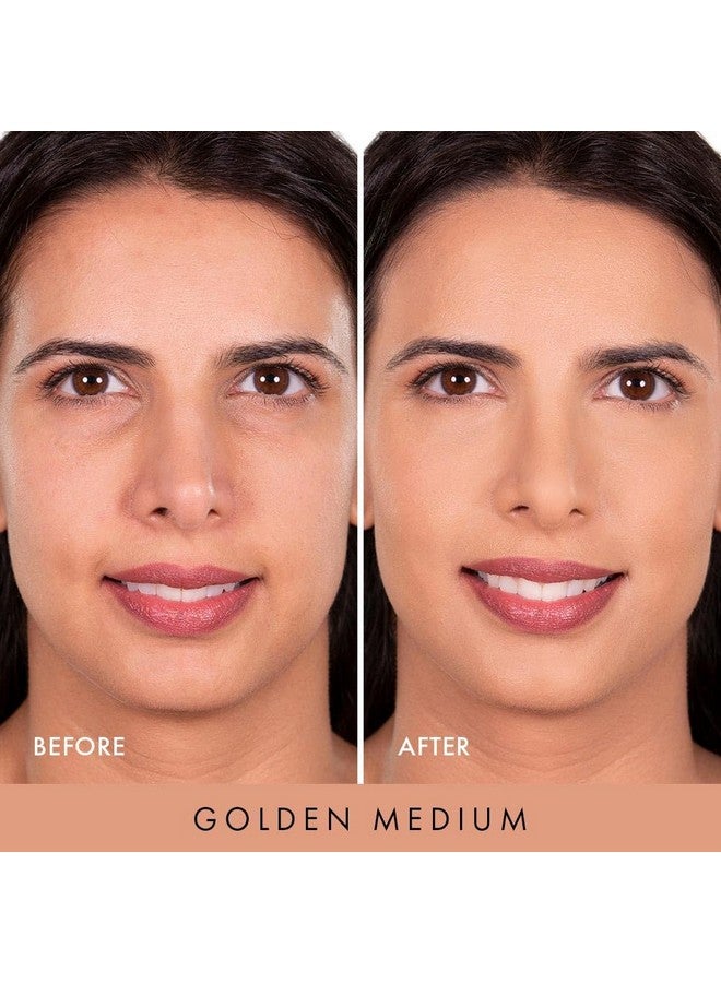Wanderlust Powder Foundation Golden Medium Blurs And Evens Skin Tone Perfects & Hydrates With Hyaluronic Acid Aloe Honeysuckle & Vitamin E Lightweight Buildable Coverage