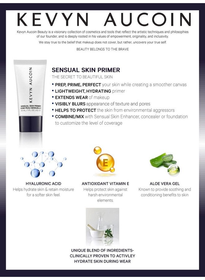 Sensual Skin Primer: Lightweight Long Lasting Creamy Hydrates Smooths Fills In Pores And Fine Lines Create A Smooth Canvas For Any Look. Your Makeup Will Last Longer.