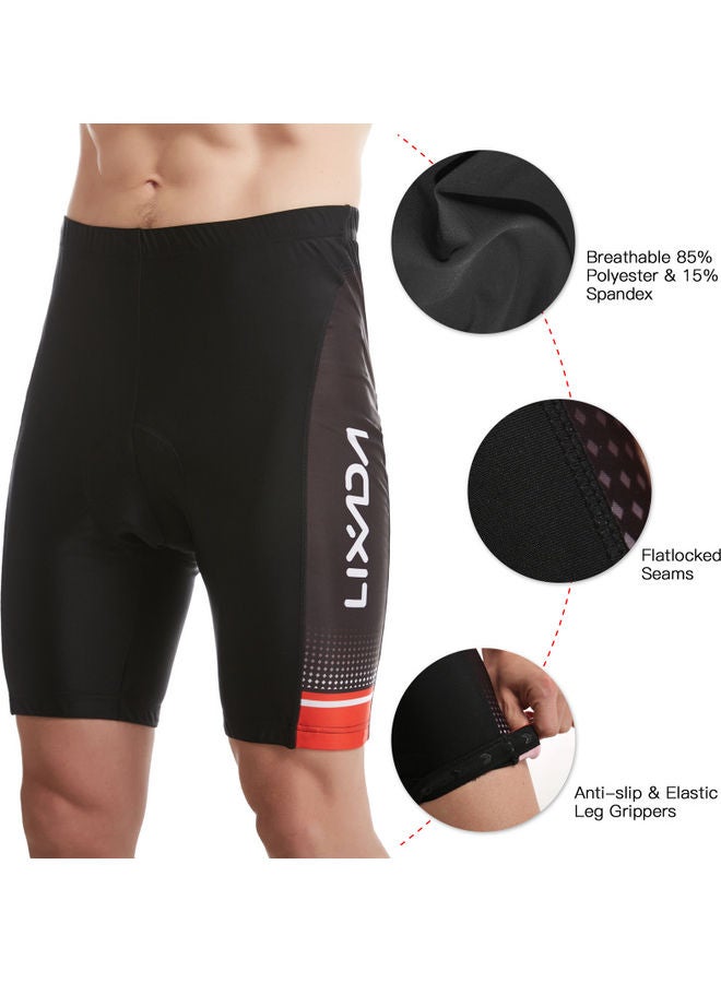 2-Piece Biking Shirt With Padded Shorts Set L