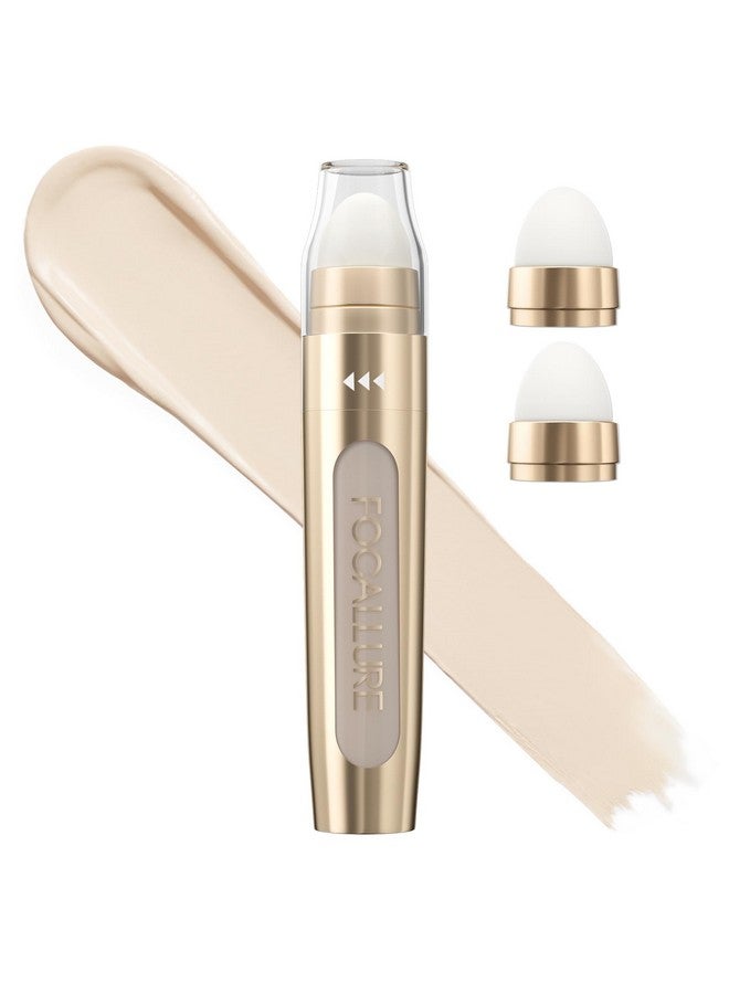 Fix Corrector Concealer Stick With 2 Replaceable Sponge Applicator Full Coverage Concealer Makeup Color Corrector For Dark Circles Transfer Resistant Ne01 Sundae