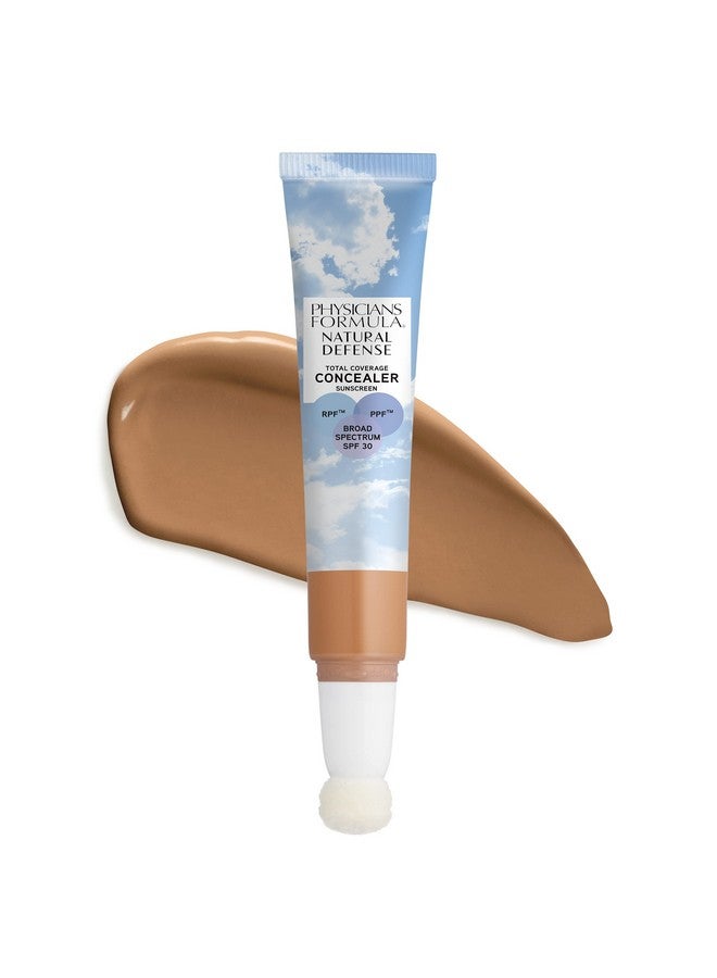 Natural Defense Total Coverage Concealer Spf 30 Medium ; Dermatologist Tested Clinicially Tested