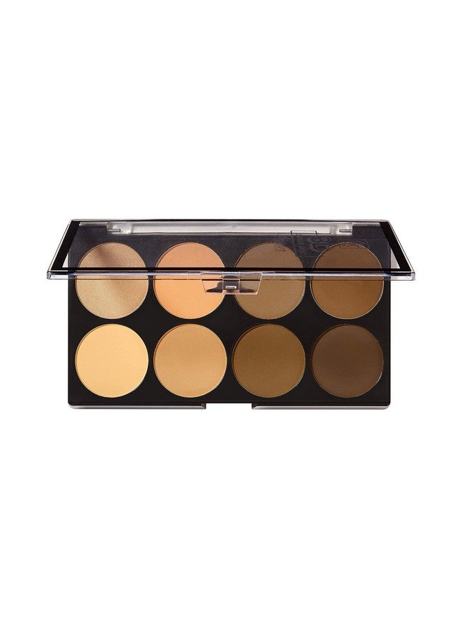 Flawless Finish With 3D Contour Powder Makeup Palette Multiple Contouring Options Easy Blending Long Lasting Formula Sculpt &Highlighting Professional Finish (Light Medium)