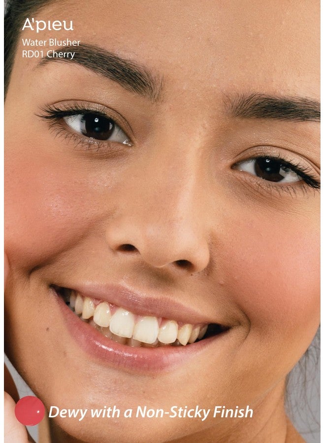 Juicy Pang Water Blusher (Rd01 Popping Cherry) Korean Liquid Blush For Cheeks K Beauty Makeup