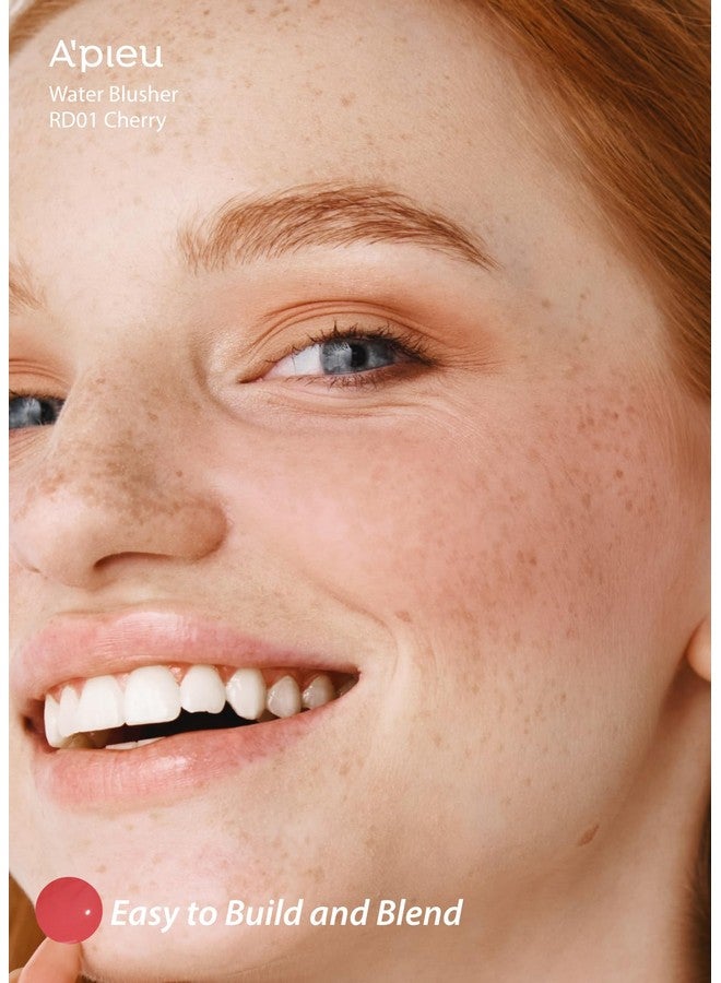 Juicy Pang Water Blusher (Rd01 Popping Cherry) Korean Liquid Blush For Cheeks K Beauty Makeup