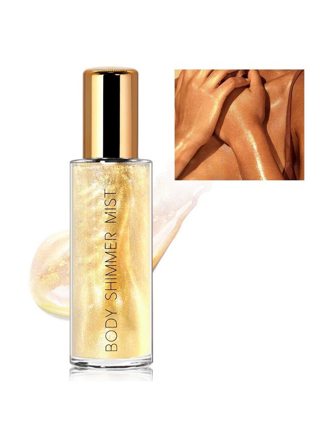 Body Luminizer Moisturizing Liquid Highlighter Waterproof Body Shimmer For Face & Body Glow Illuminator Body Liquid Highlighter Bronzer Body Luminizer ( 01 Gold)