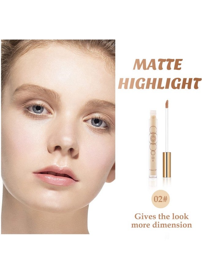 Cream Contour Stick Liquid Bronzer And Highlighter Face Makeup Highlighting&Contouring Pen Creamy Concealer Highlight Stick Easy To Create A Natural Matte Finishing Available In 3 Types