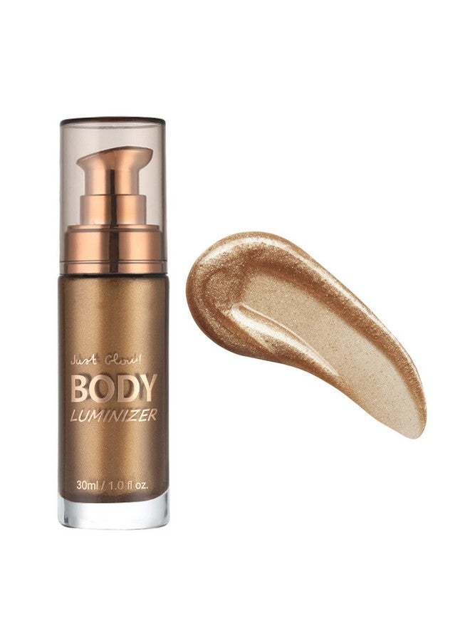 Body Luminizer 6 Colors Waterproof Smooth Shimmer Face Body Glow Illuminator Non Sticky Liquid Body Highlight Illuminator (30 Ml 03 Glistening Bronze)