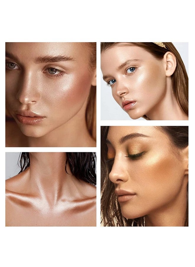 Body Luminizer 6 Colors Waterproof Smooth Shimmer Face Body Glow Illuminator Non Sticky Liquid Body Highlight Illuminator (30 Ml 03 Glistening Bronze)