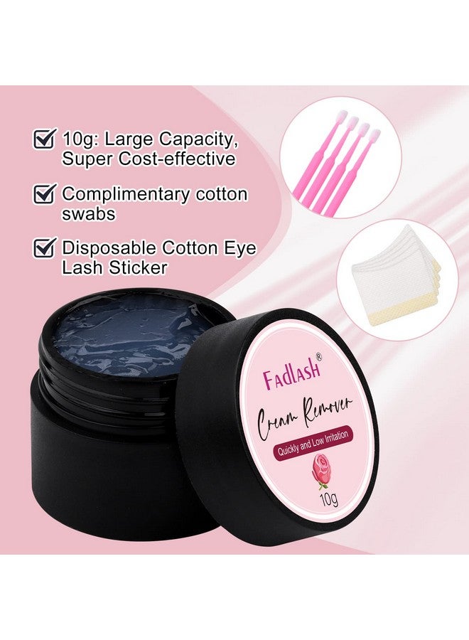 Eyelash Extension Remover 10G Cream Lash Extension Remover Dissolves Powerful Eyelash Glue Remover Low Irritation Eyelash Remover For Lash Extensions Lash Glue Remover For Sensitive Skin(Rose)