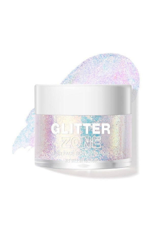 Holographic Body Glitter Gel Cosmetic Grade Color Changing Glitter For Face Body And Hair Safe And Easy To Use Perfect For Festivals Parties Vegan & Cruelty Free (02 Stardust Pink)