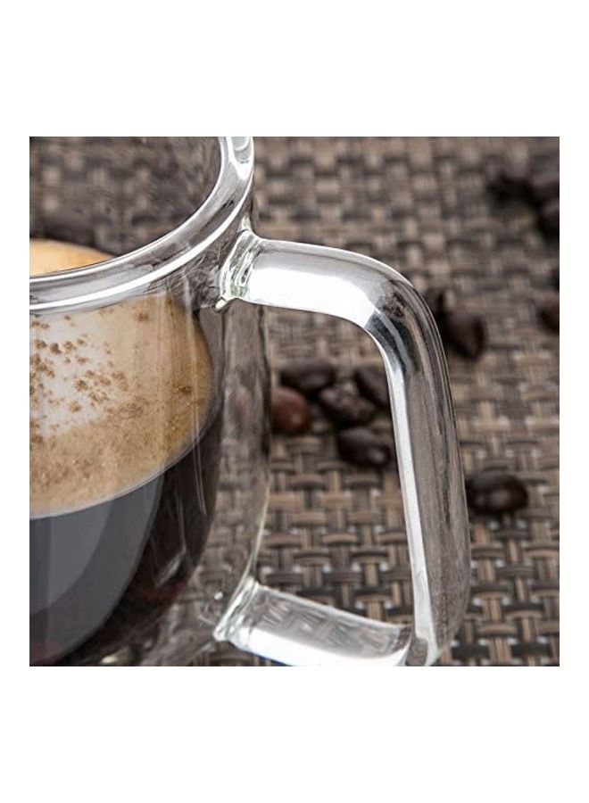 Double Walled Glass Mugs multicolour