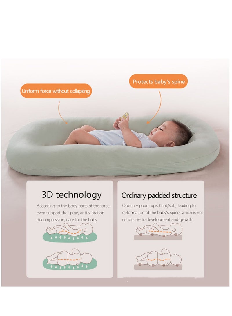 Newborn Baby Bionic Sleeper, Removable Crib, Baby Anti-Pressure Portable Bed