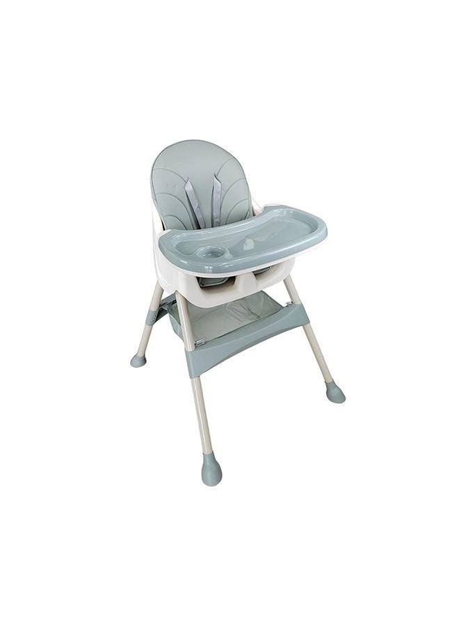 3 In 1 Convertible Baby High Chair Wooden Double Removable Tray Adjustable Legs Detachable Footrest 5 Point Harness