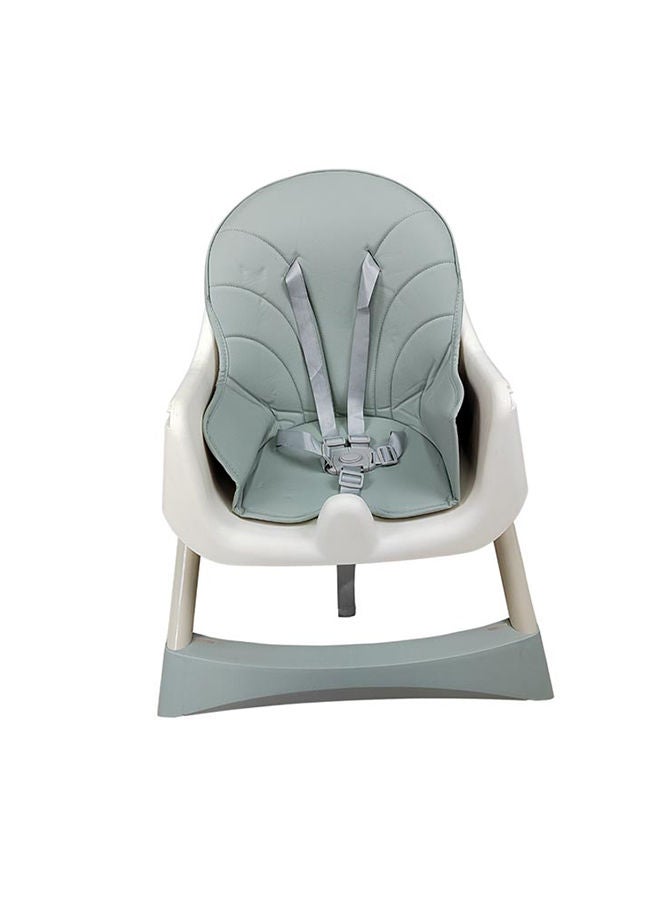 3 In 1 Convertible Baby High Chair Wooden Double Removable Tray Adjustable Legs Detachable Footrest 5 Point Harness