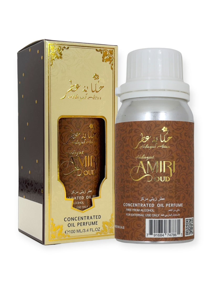 Hekayat Amiri Oud 100 ml Concentrated Oil Perfume