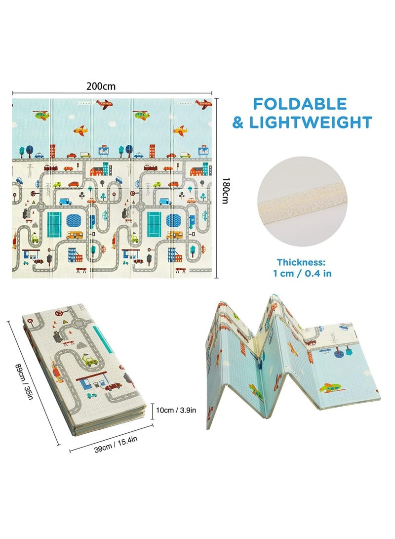 Baby Play Mat Floor Mat Foam Playmat, Crawling Mat for Floor,Non-Toxic Large Foldable Waterproof Crawling Mat for Kids,Baby Play Mat for Floor Play, Extra Thick