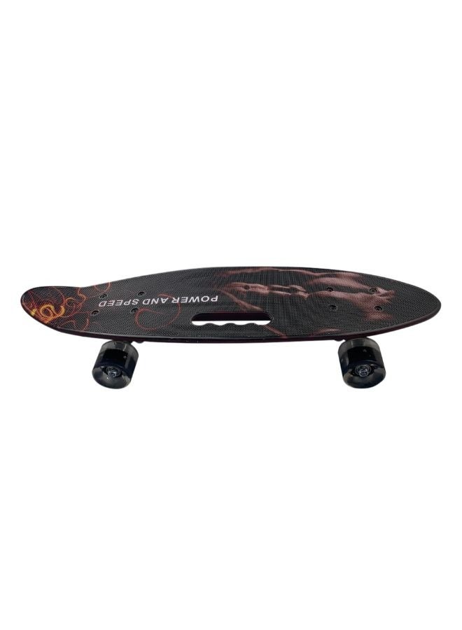 Skateboard with Deck Mini Cruiser LED Light Up Wheel, For Boys and Girls