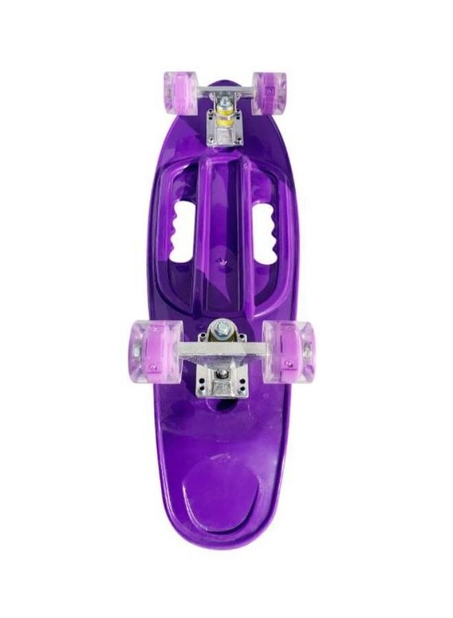 Skateboard with Deck Mini Cruiser LED Light Up Wheel, For Boys and Girls