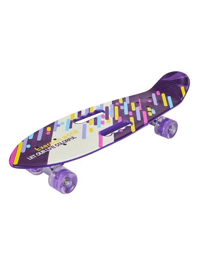 Skateboard with Colorful LED Light-Up Wheels for Teen Boys and Girls