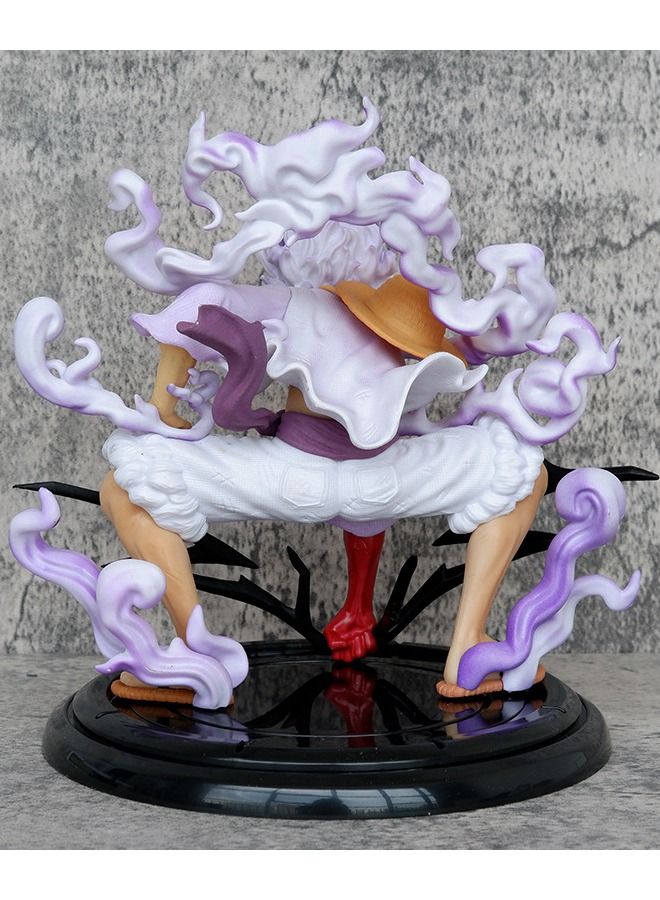 Anime One Piece Luffy Action Figure, Fifth Gear Nika Luffy Model Statue Figure Toy, Luffy Transform Form Action Figure, Super Collectible Anime Action Figure Toy 19CM