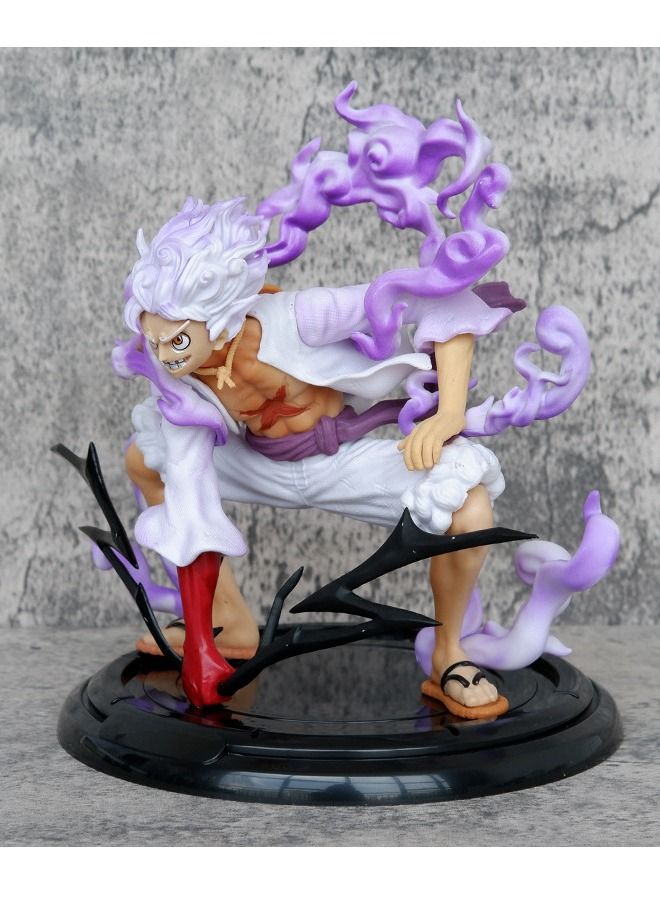 Anime One Piece Luffy Action Figure, Fifth Gear Nika Luffy Model Statue Figure Toy, Luffy Transform Form Action Figure, Super Collectible Anime Action Figure Toy 19CM