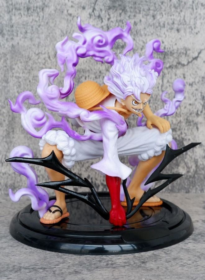 Anime One Piece Luffy Action Figure, Fifth Gear Nika Luffy Model Statue Figure Toy, Luffy Transform Form Action Figure, Super Collectible Anime Action Figure Toy 19CM