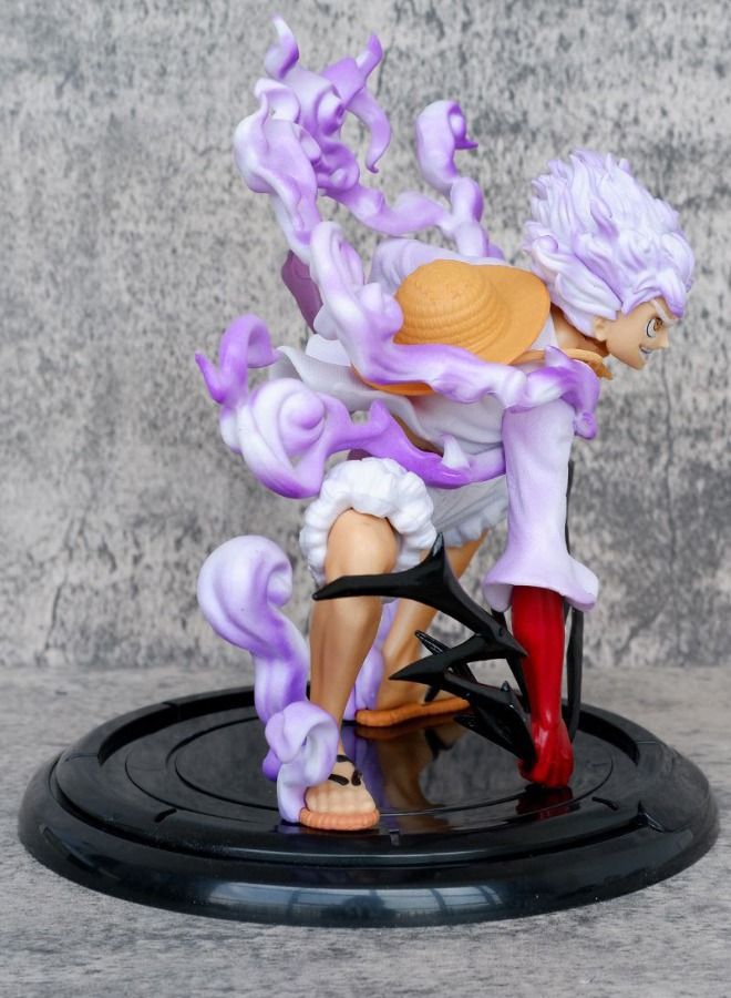 Anime One Piece Luffy Action Figure, Fifth Gear Nika Luffy Model Statue Figure Toy, Luffy Transform Form Action Figure, Super Collectible Anime Action Figure Toy 19CM