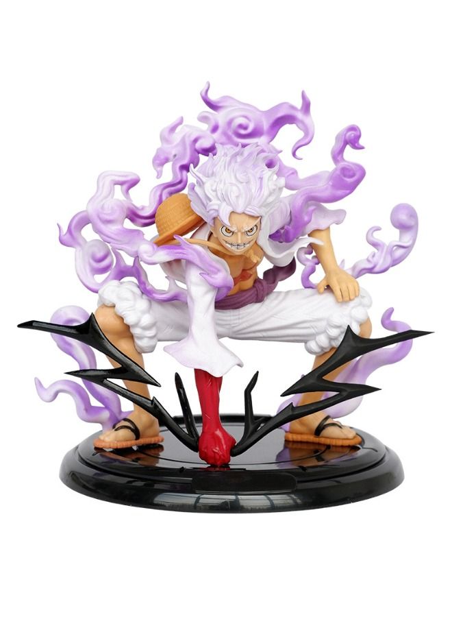 Anime One Piece Luffy Action Figure, Fifth Gear Nika Luffy Model Statue Figure Toy, Luffy Transform Form Action Figure, Super Collectible Anime Action Figure Toy 19CM