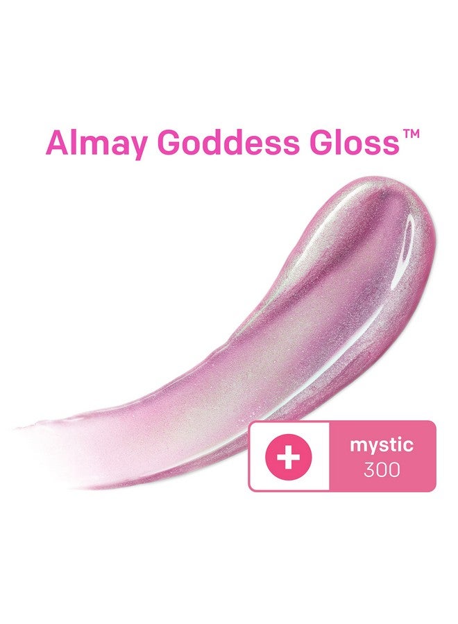 Lip Gloss Non Sticky Lip Makeup Holographic Glitter Finish Hypoallergenic 300 Mystic 0.9 Oz