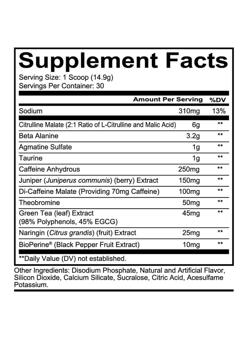 Total War Pre Workout Grape 30 Servings 450g