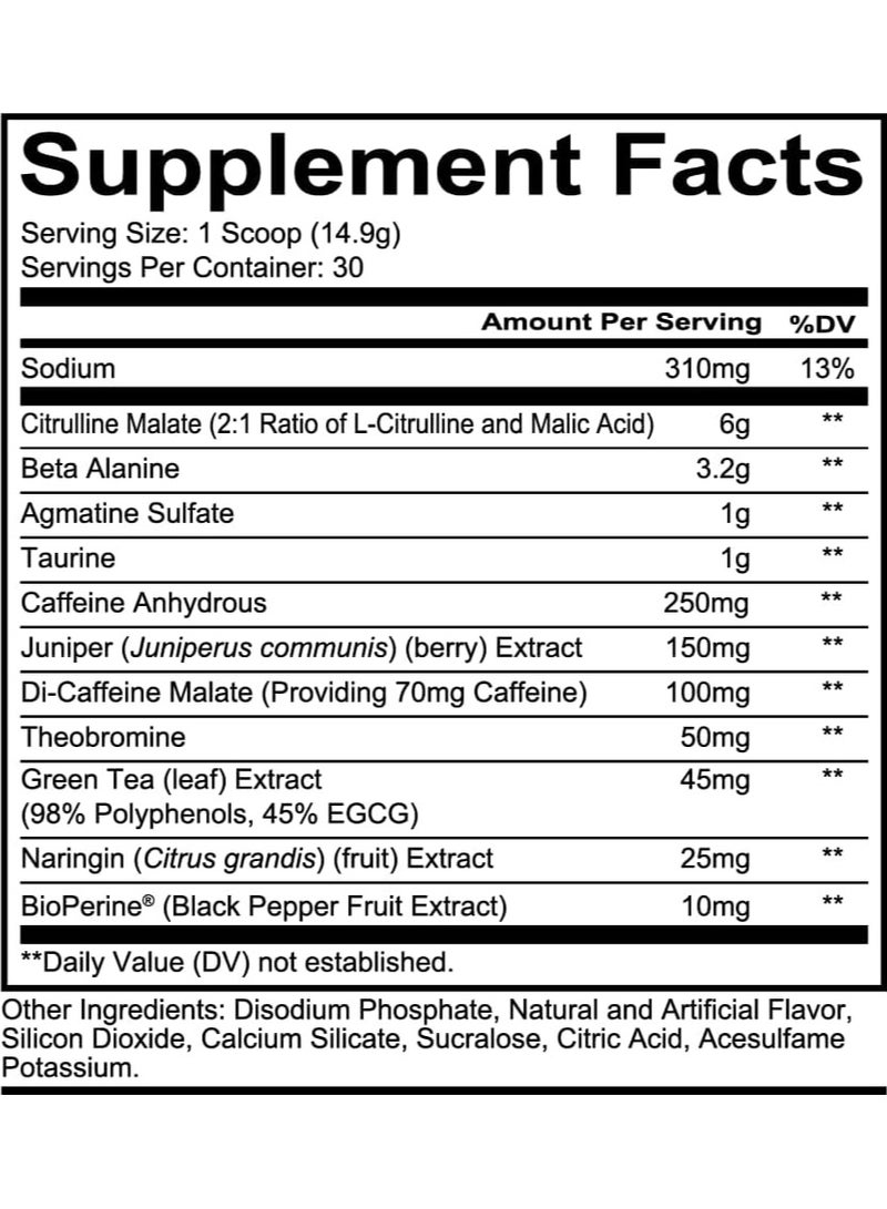 Total War Pre Workout Sour Gummy Bear 30 Servings 447 gm