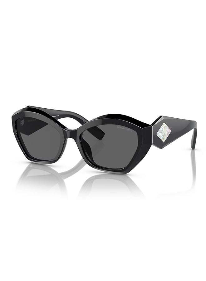 Women's Butterfly Sunglasses - AR 8187U 5875/B1 54 - Lens Size: 54 Mm