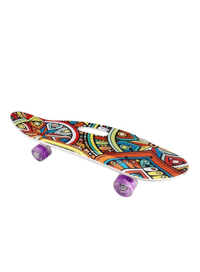 Skateboard with Colorful LED Light-Up Wheels for Teen Boys and Girls