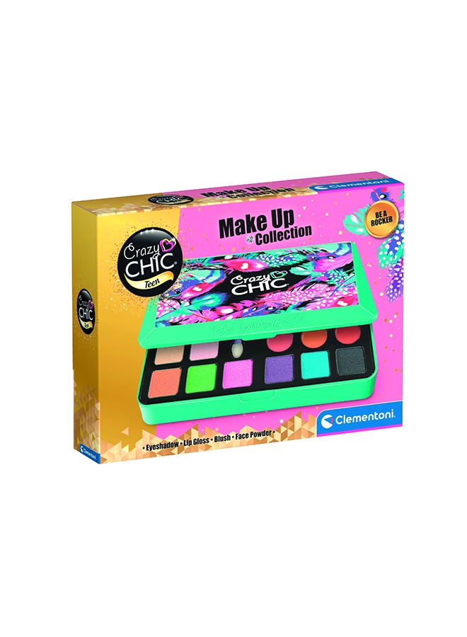 Clementoni Crazy Chic Be Yourself - Be A Rocker Make Up | Make Up Toy Kit | Do it Youself | Pretend Play | Arts & Crafts | Easy to Use | Develops Fine Motor Skills & Creativity | Colorful | Fashionable | Perfect Gift for Fashion Lovers!