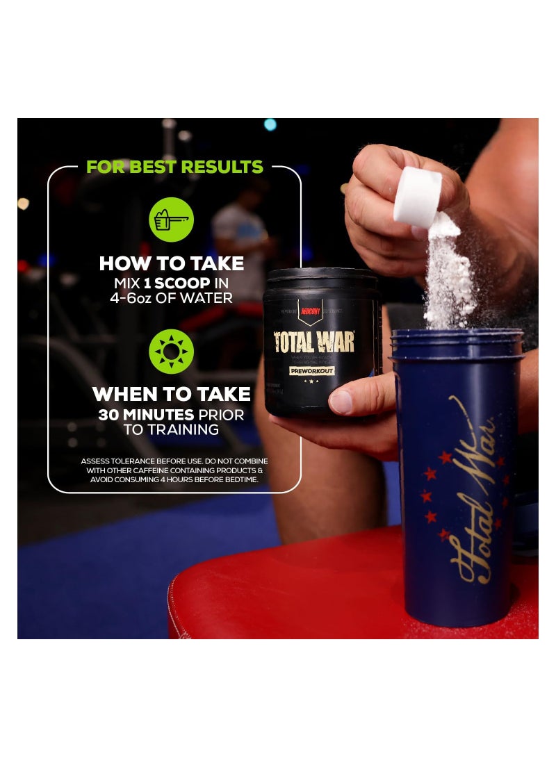 Total War Pre Workout Blue Raspberry 30 Servings 447g