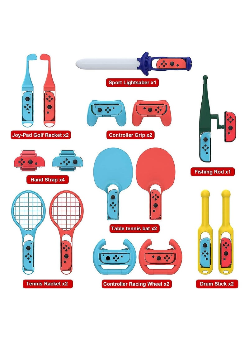 18 in 1 Switch Sport Games Accessory Bundle Kit for Nintendo Switch Games