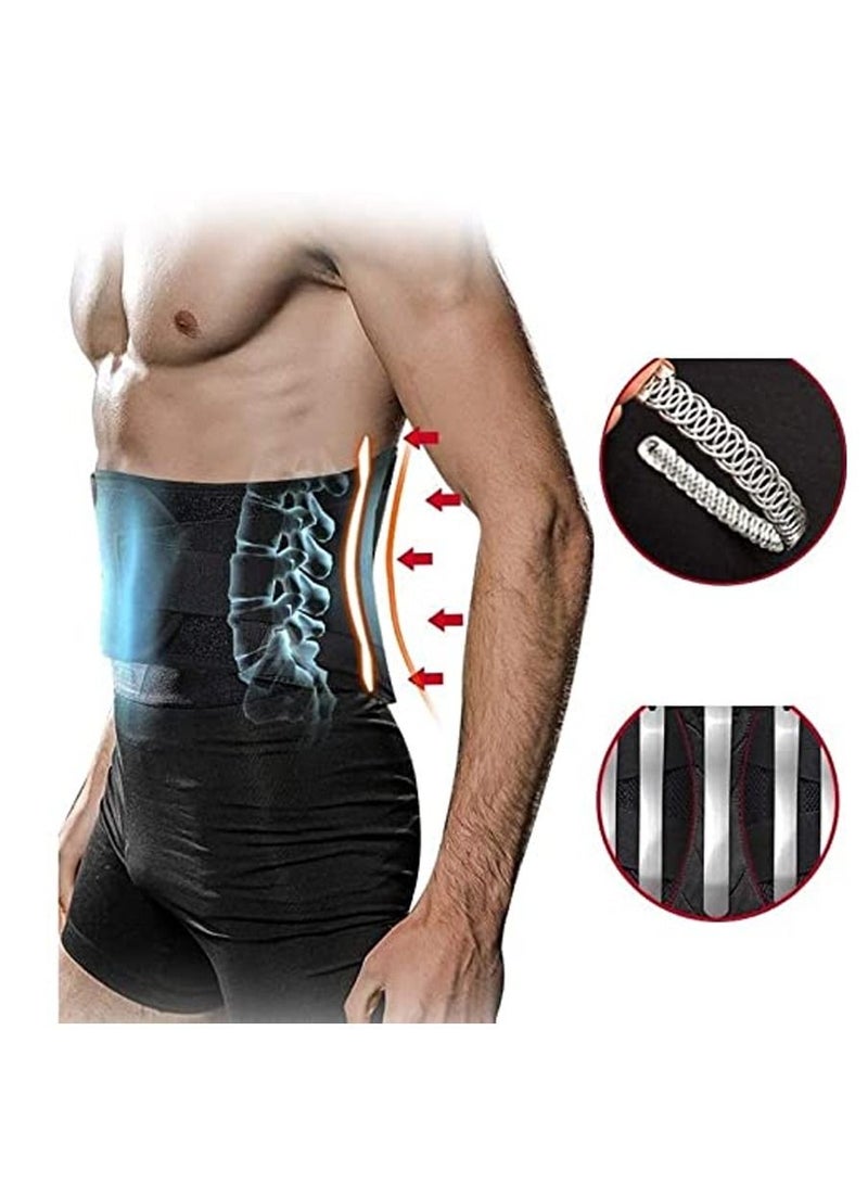 Stabilizing Lumbar Lower Back Brace Support Belt with Dual Breathable Waist for Sciatica Herniated Disc Scoliosis Pain Relief