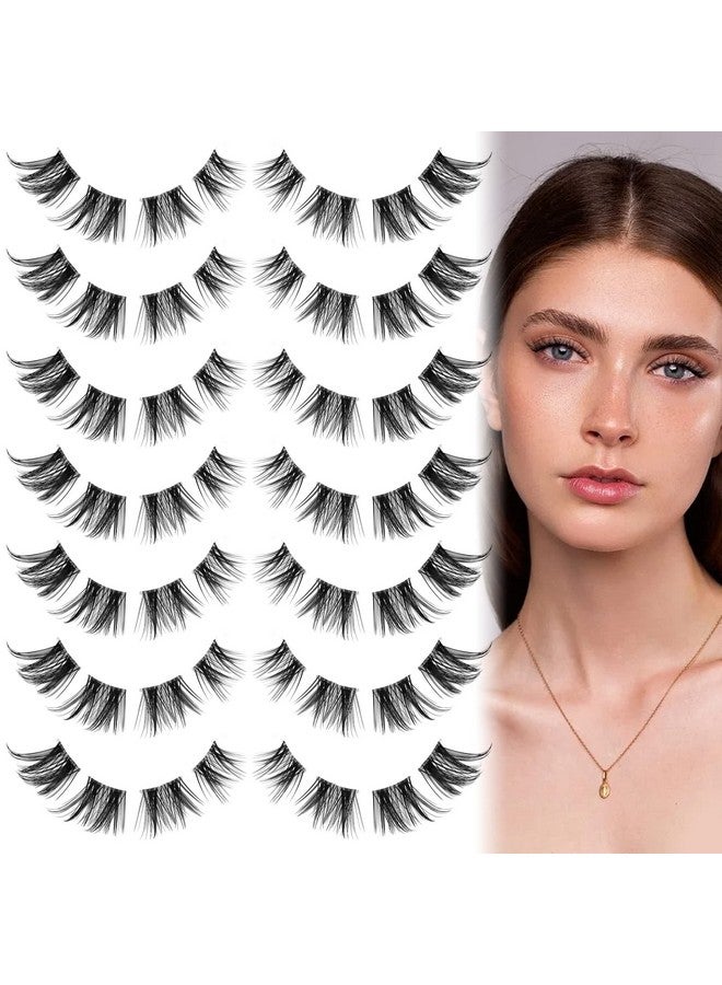 Cluster Lashes 56 Wisps Diy Lashes Natural Look Cat Eye Clear Band Mink Lashes Pack Wispy Fluffy 3D Curl False Eyelashes By Alice