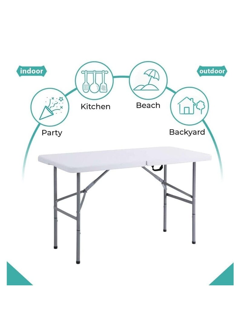 Folding Outdoor Camping Table Lightweight Portable Picnic BBQ Party Table With Carry Handle Adjustable Sturdy And Durable Design For Family Gatherings Self-Driving Tours And Night Market Stalls