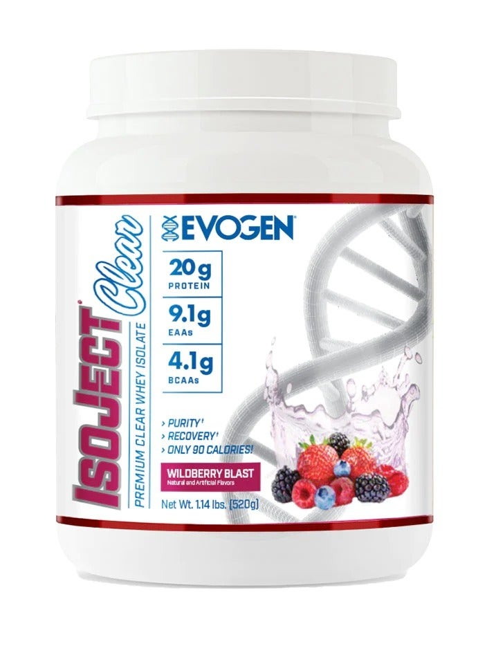 ISOJECT Premium Clear Whey Isolate Wild Berry 520g