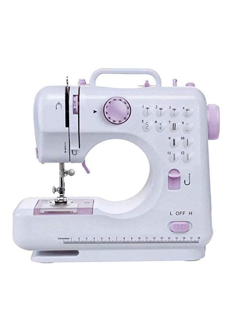Multi Functional Mini Household Sewing Machine, White, Lc-Sm12-Pr-2
